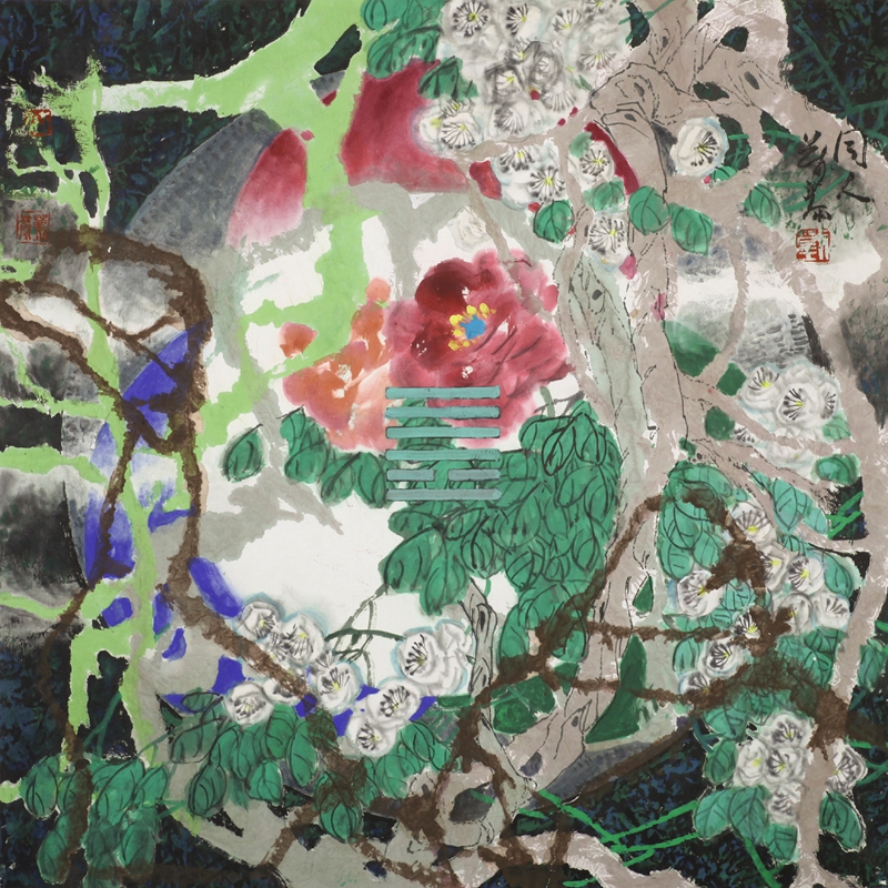 同人  仁合志通64×64cm