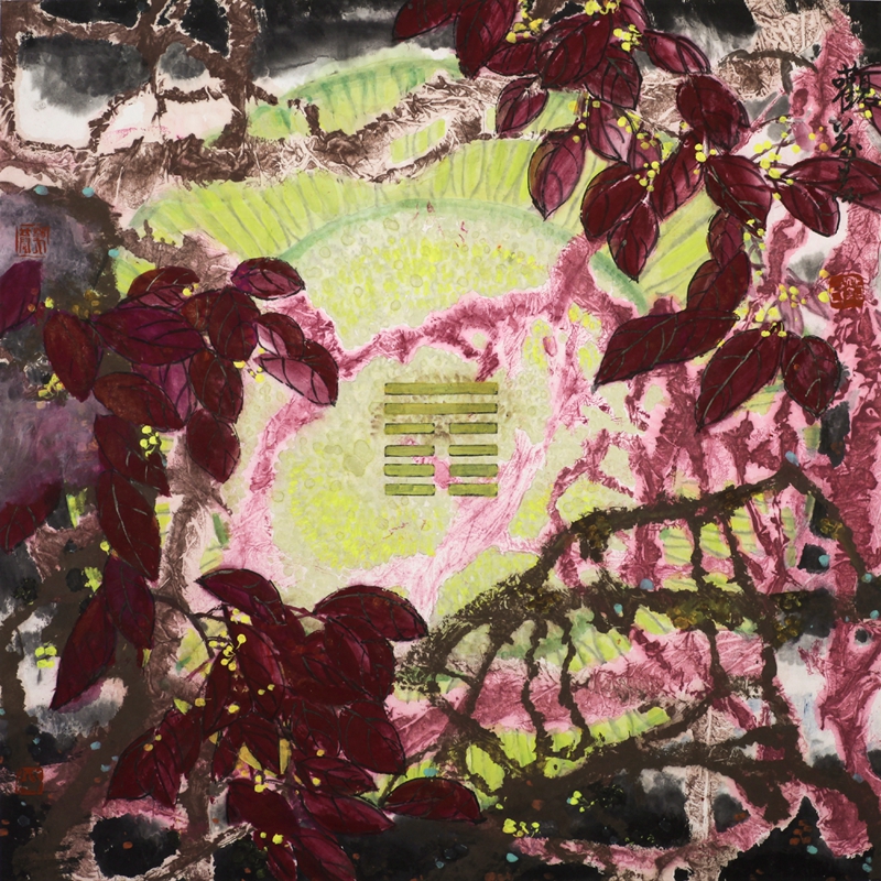 观  良策惠民64×64cm