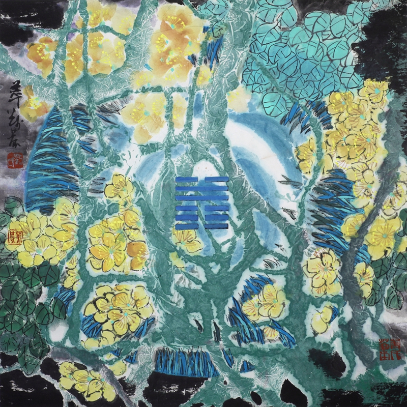 萃  泽润万物64×64cm